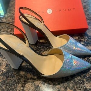 Trump Silver Multi Snake Heels